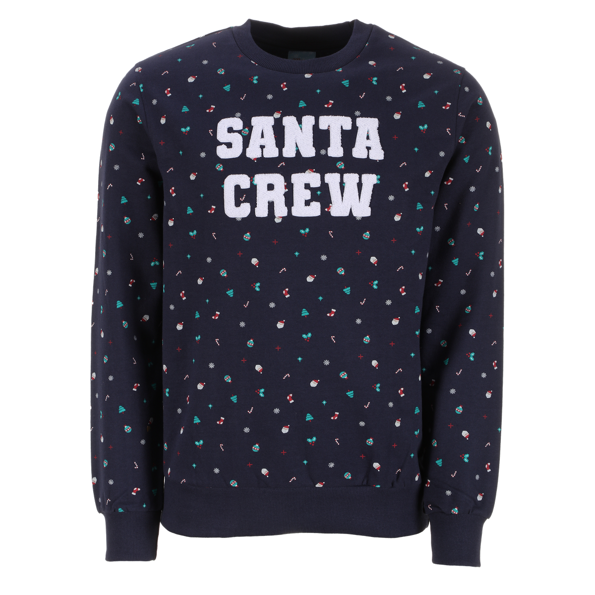 Sweat col rond de Noël - Gris