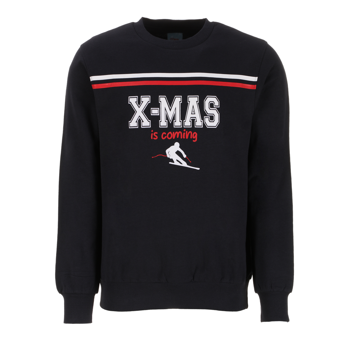 Sweat col rond de Noël - Vert