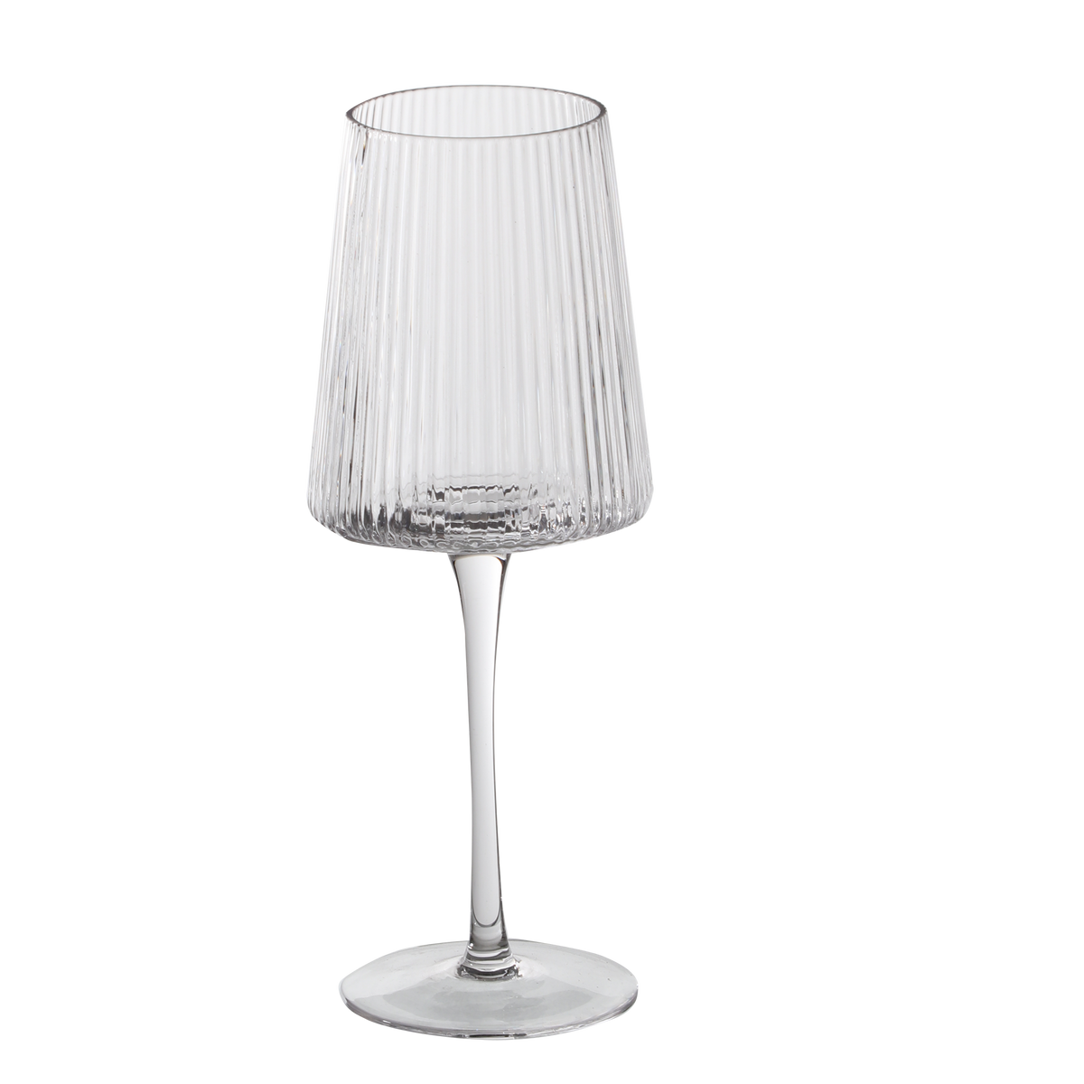 3 verres à pieds striés
