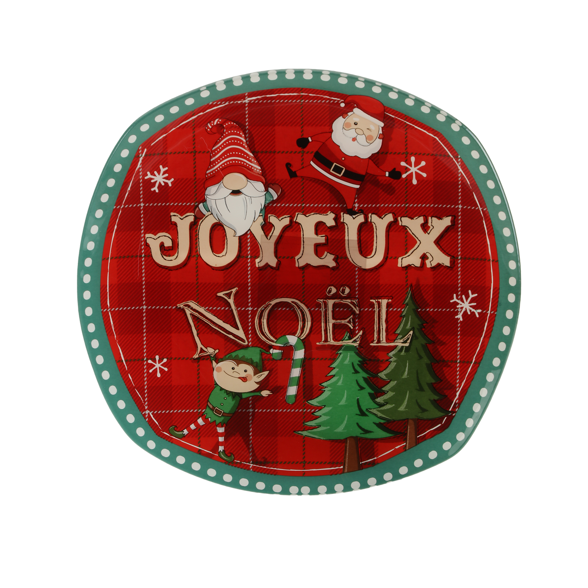 Assiette de Noël - Rouge