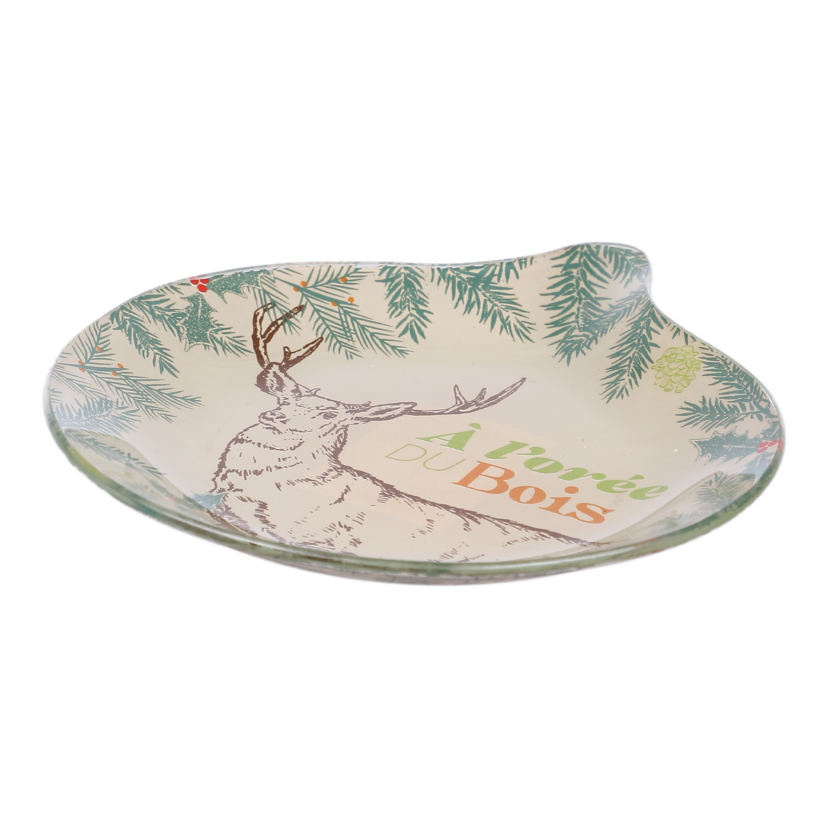 Mini plat boule Noël – 15,2 × 18 cm - Vert