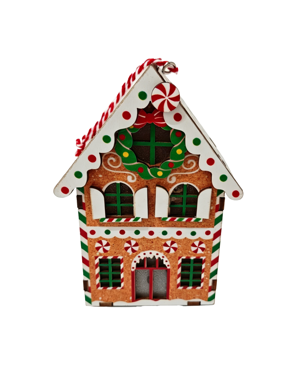 Suspension de Noël Maison pain d’épice en bois