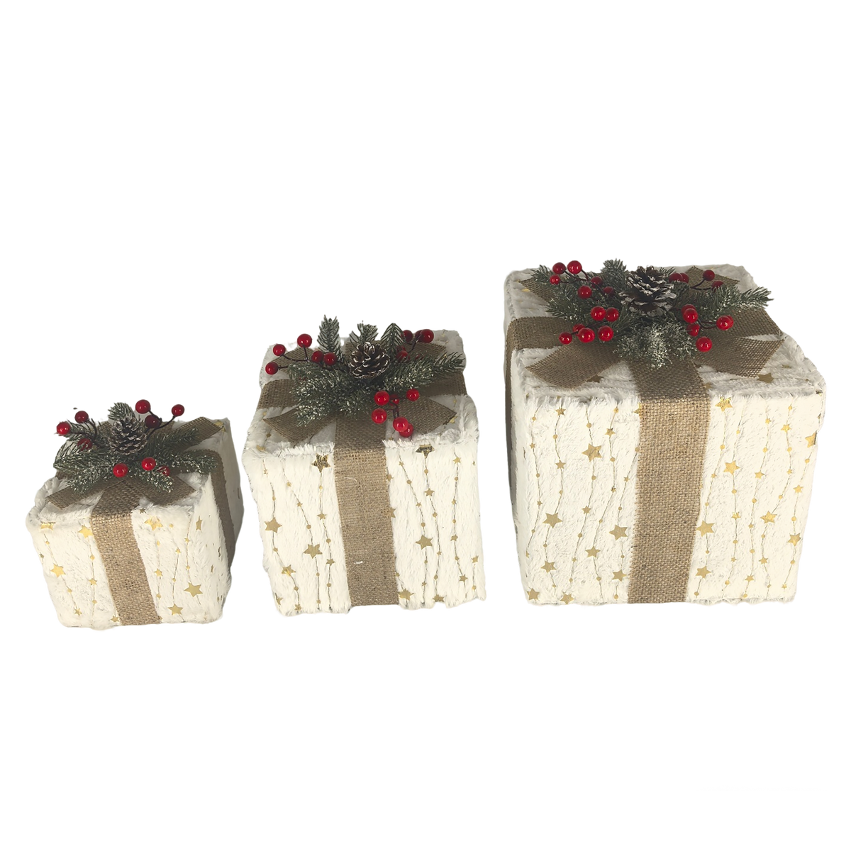 Cadeau de Noël lumineux – 25 cm