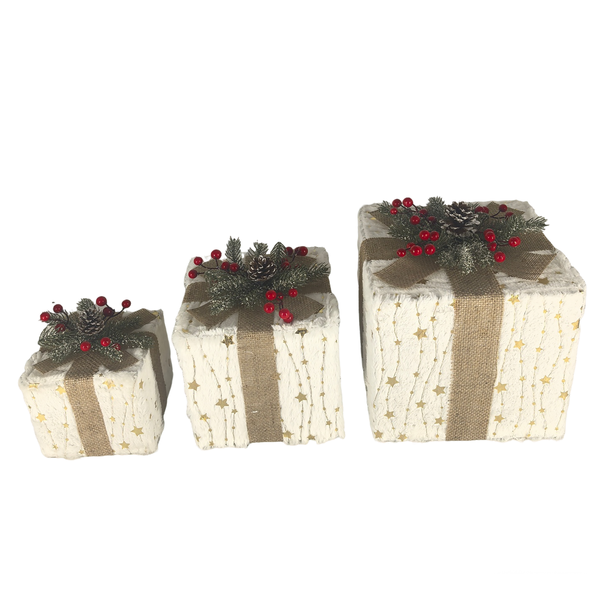 Cadeau de Noël lumineux – 20 cm