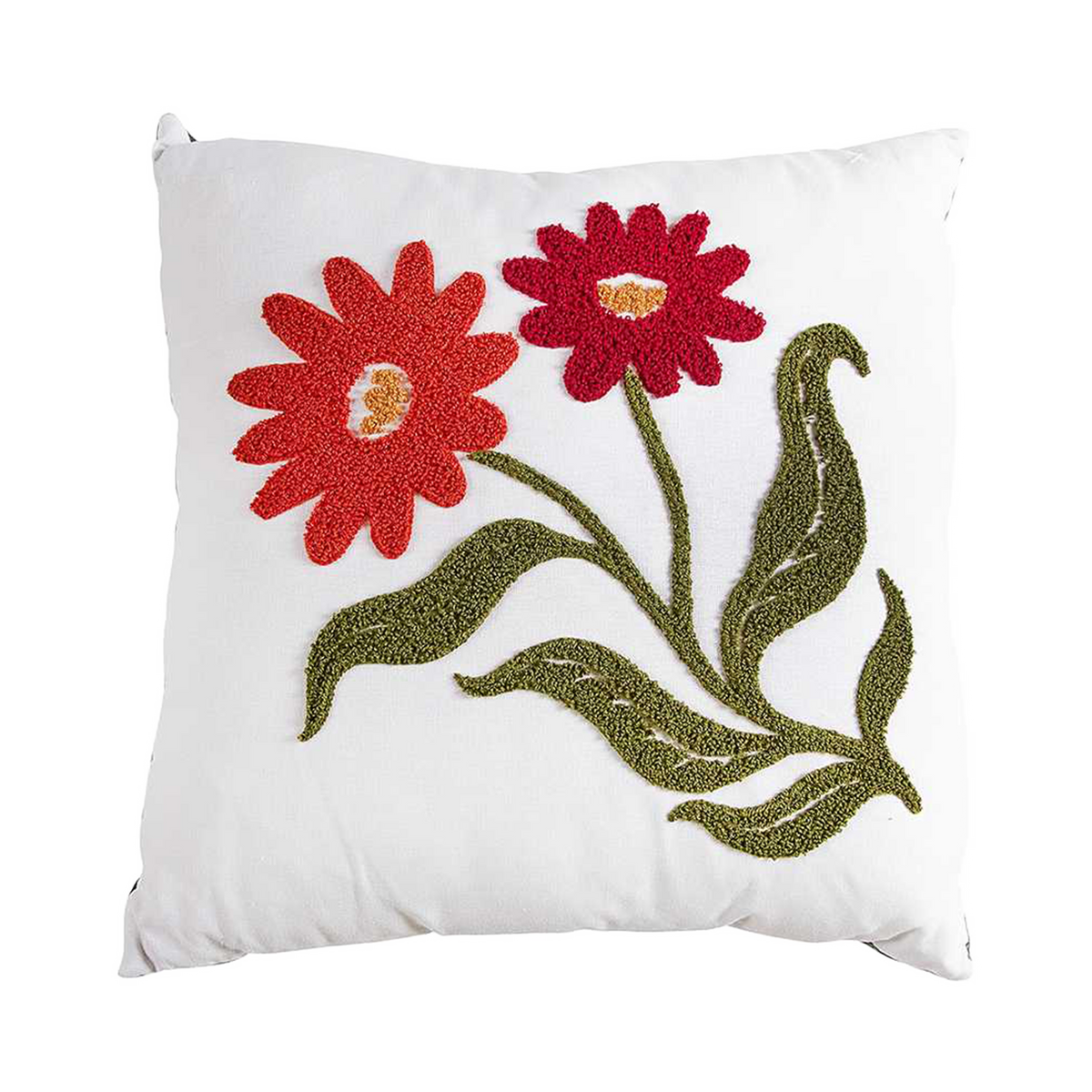 Coussin tufté 40 × 40 cm - Vert