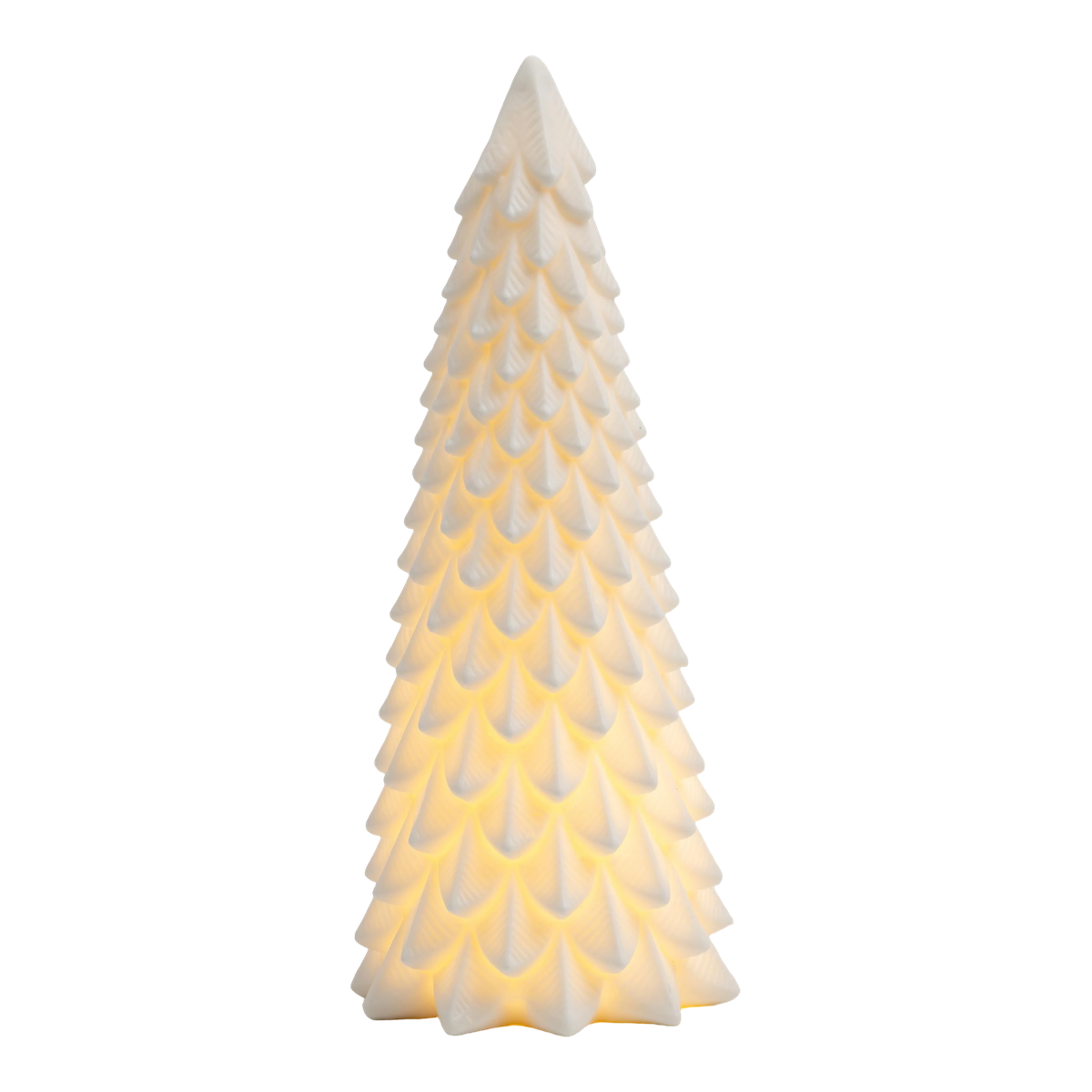 Sapin de Noël en dolomite LED – 8 × 8 × 20 cm