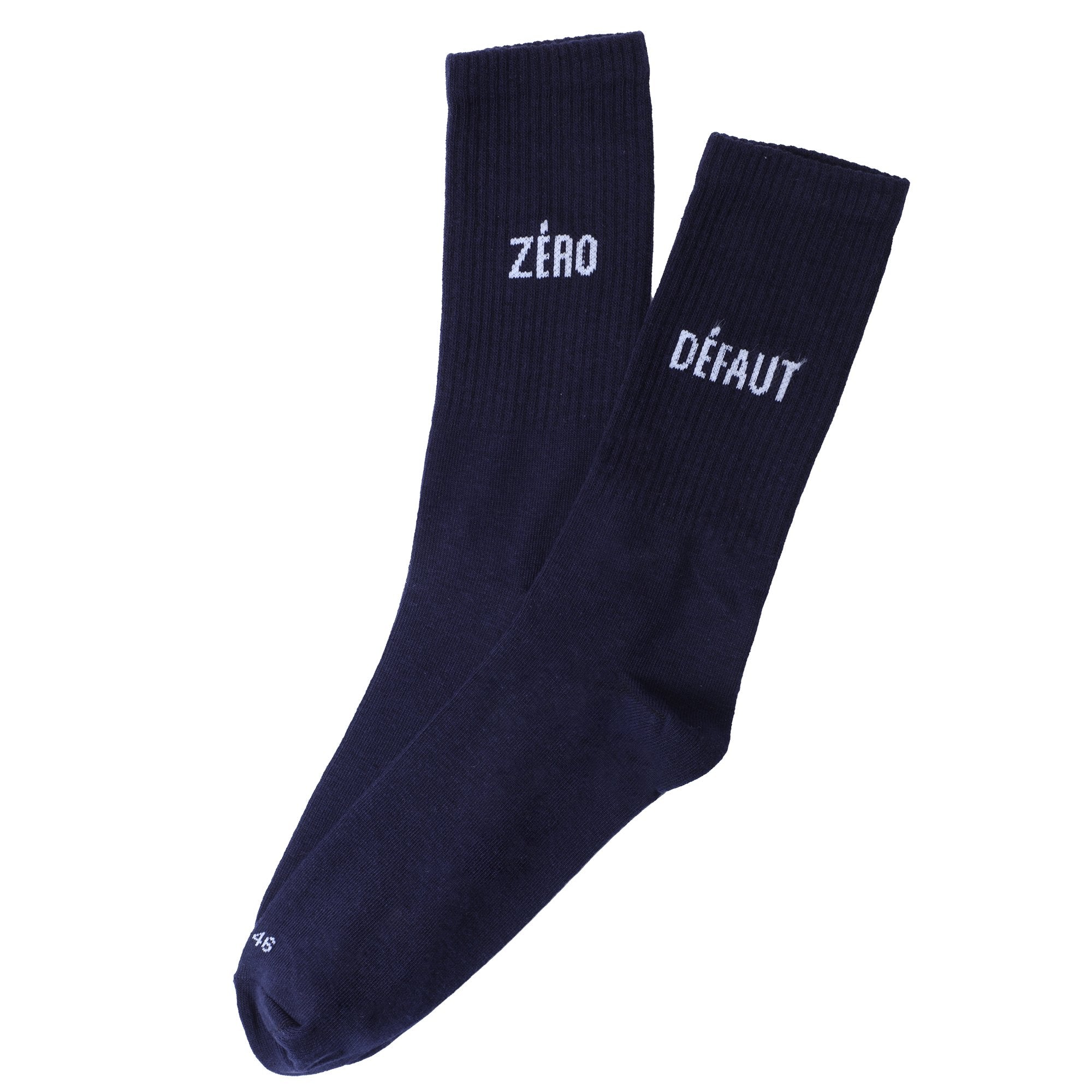 Paire de chaussette avec message - Bleu foncé