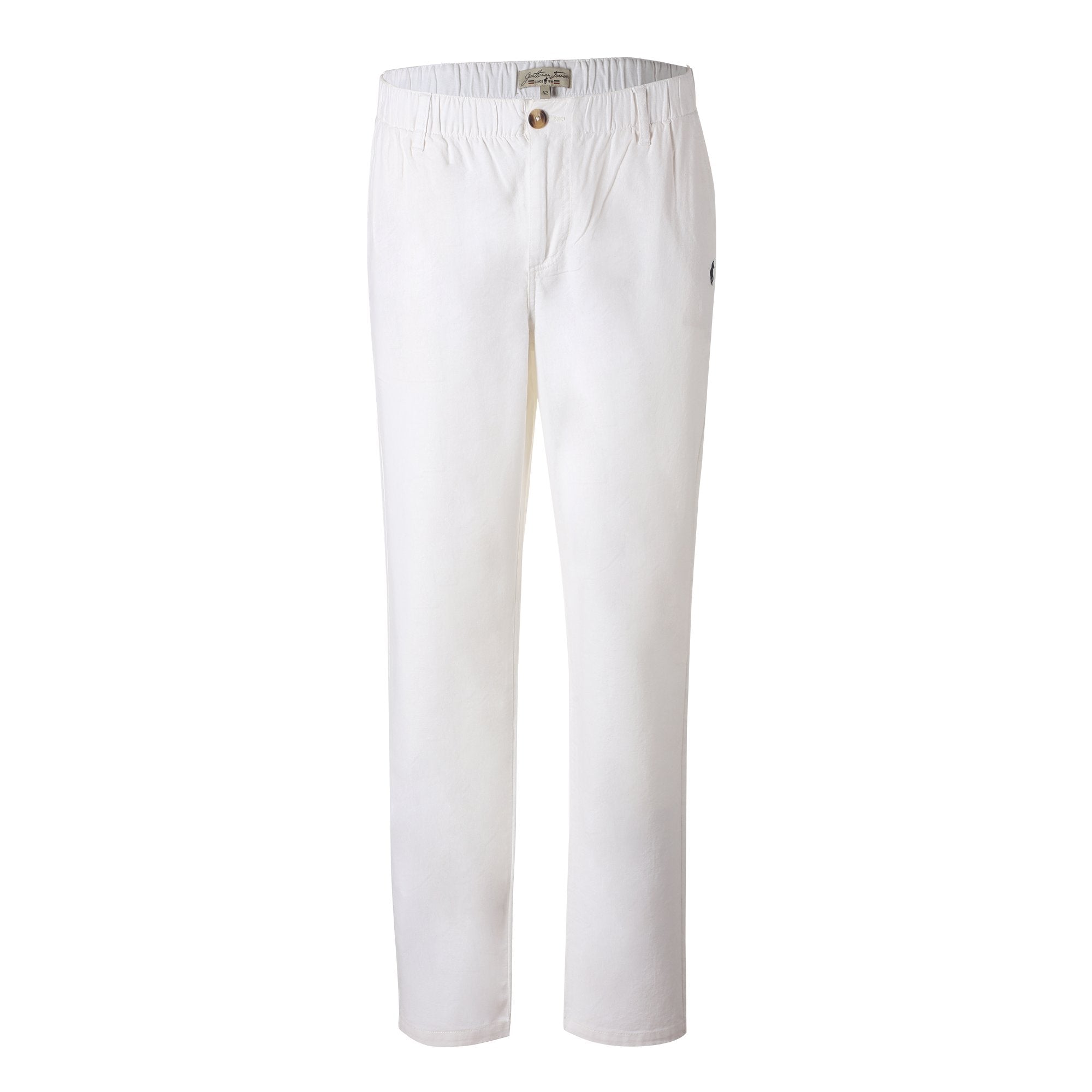 Pantalon avec broderie - Blanc